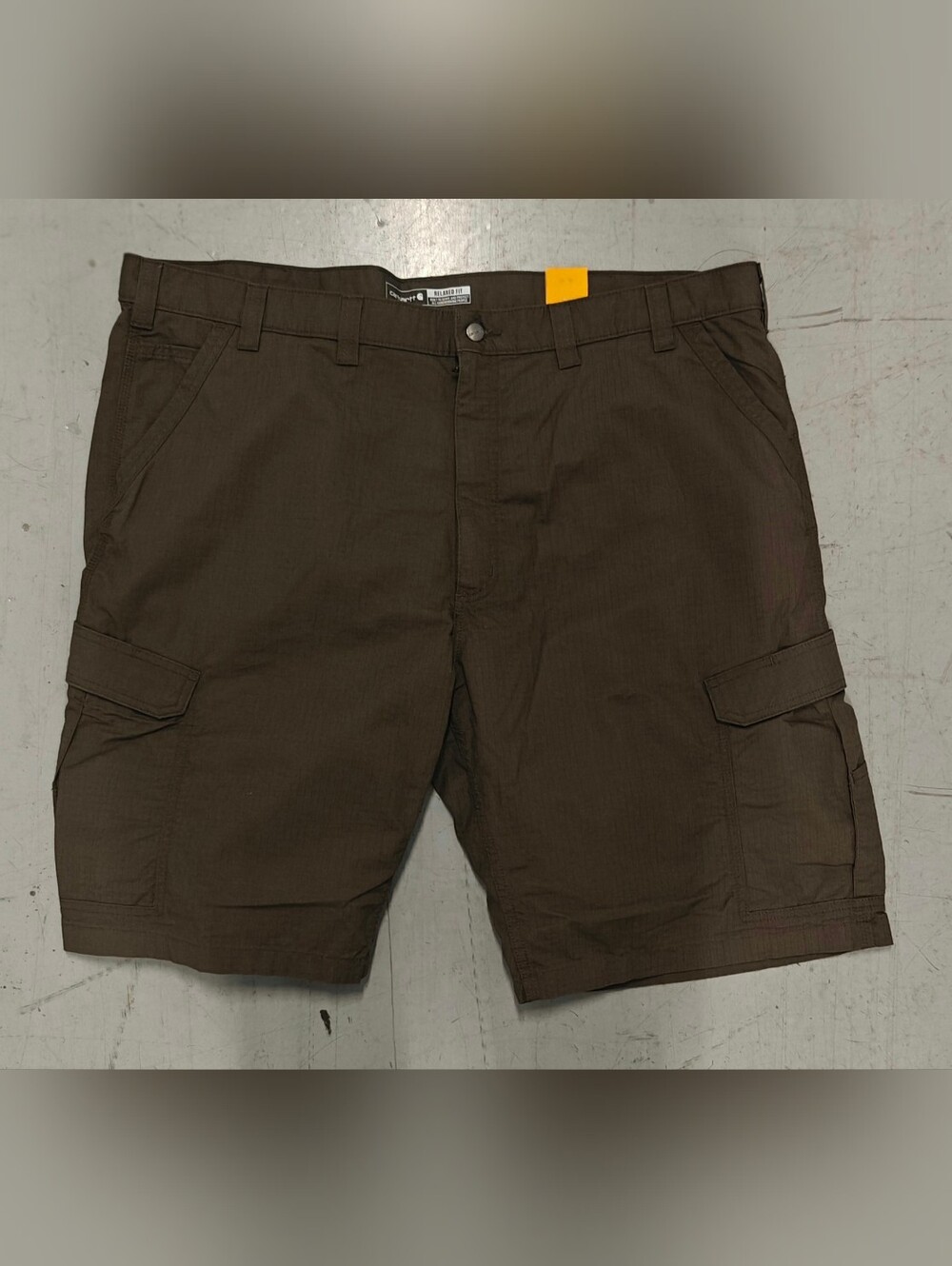 Carhartt Work Shorts Men's 48 Force Relaxed Fit Ripstop Cargo Olive Green